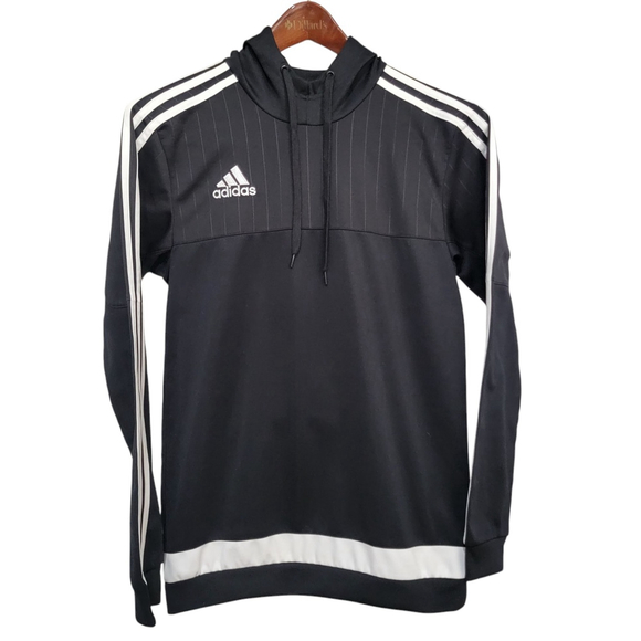 Adidas Tiro Hoody Black/white Pullover Hoodie Sweatshirt Small Men's Excellent - Picture 3 of 8